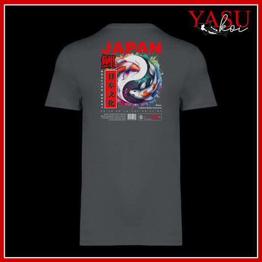 "The Back Page" Yin Yang Printed Organic Cotton T-Shirt