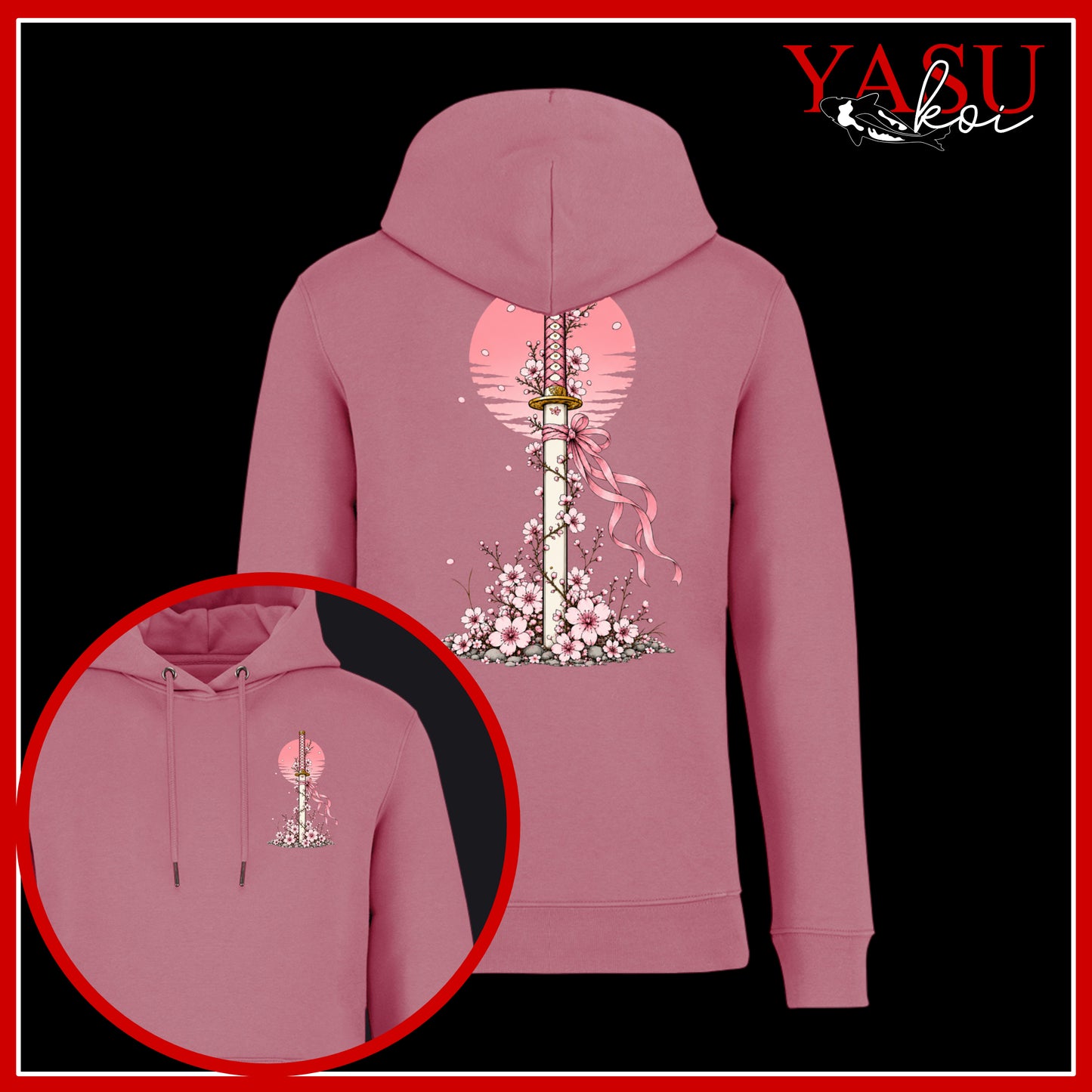 Sakura's Edge Organic Cotton Hoodie