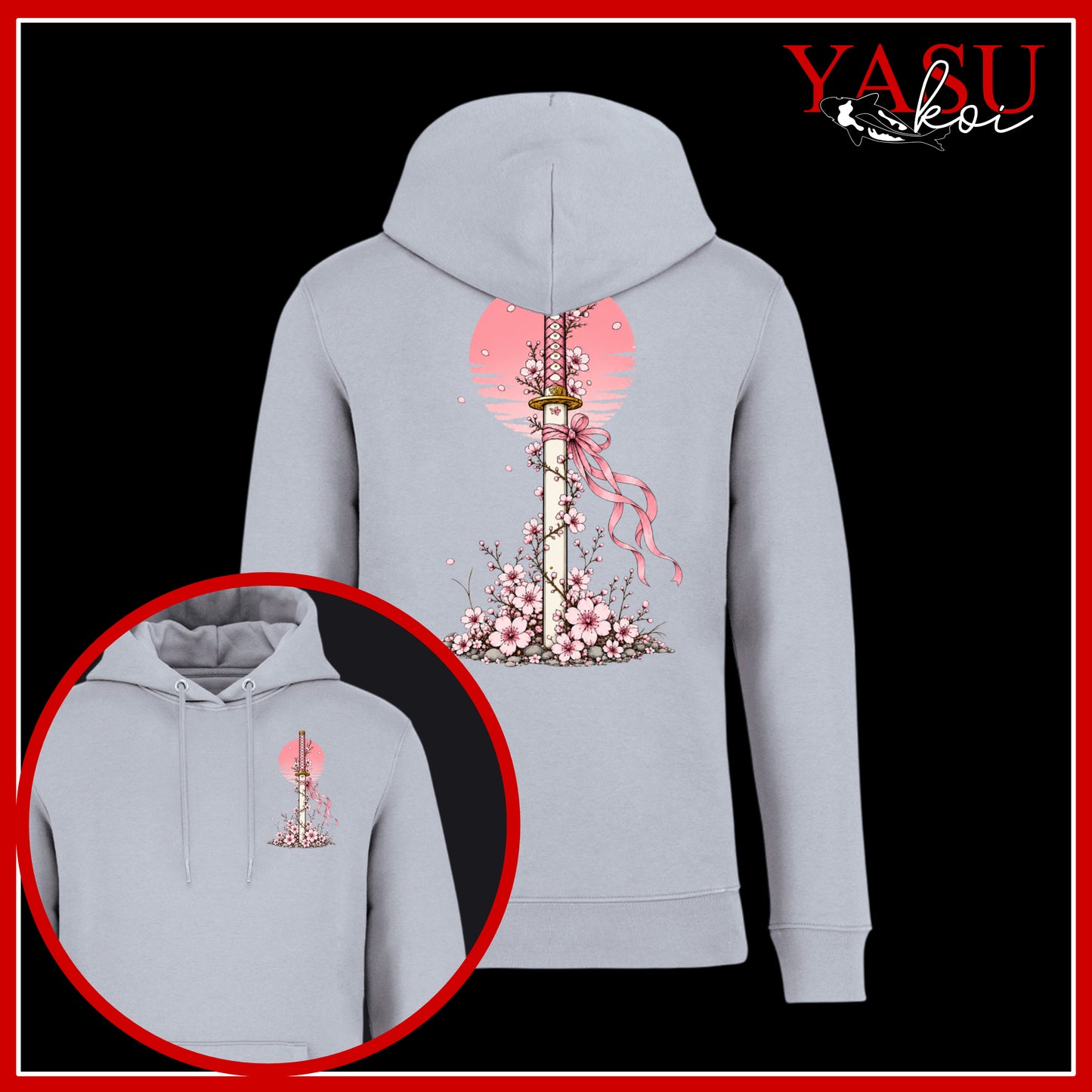 Sakura's Edge Organic Cotton Hoodie