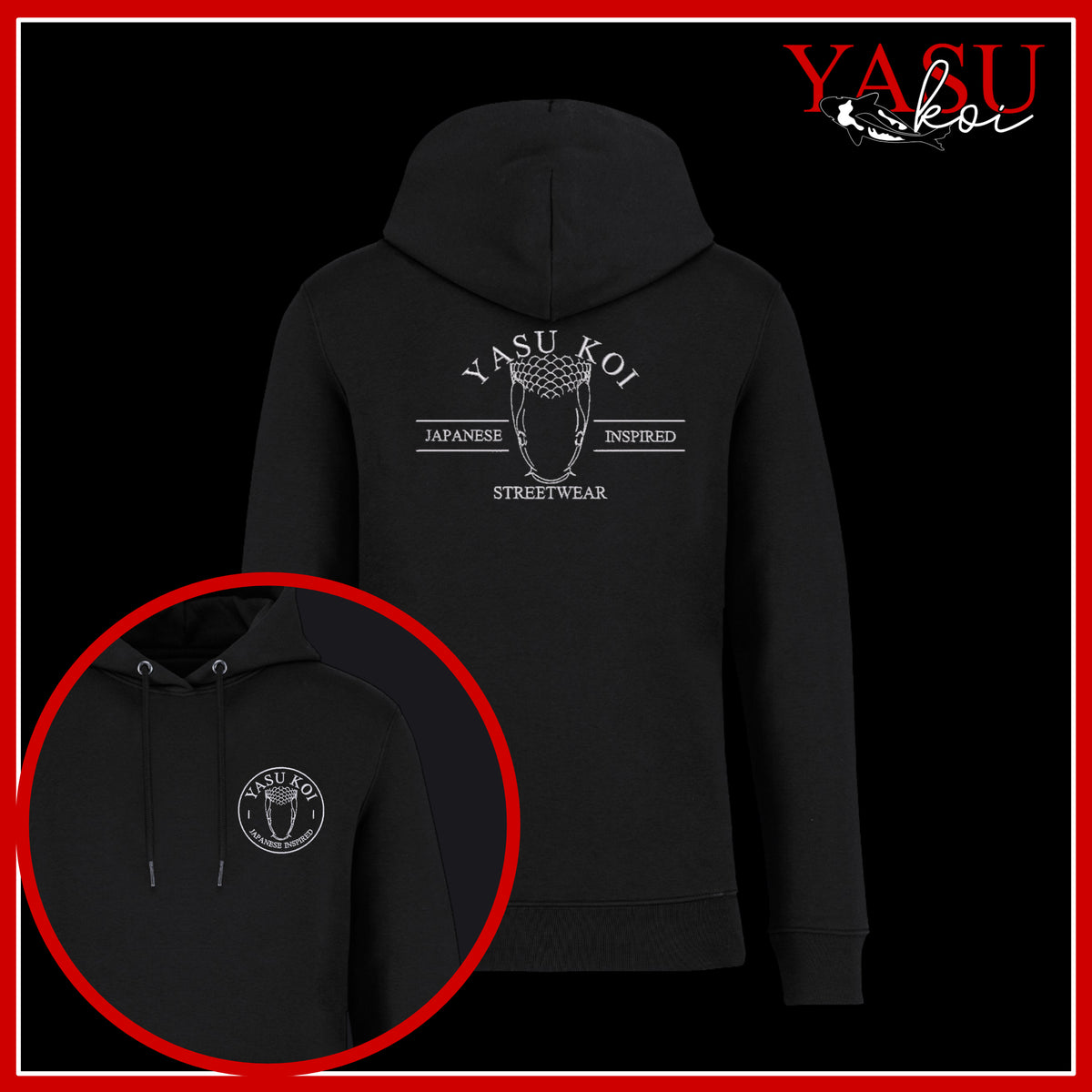 Yasu Nishikigoi Organic Cotton Hoodie