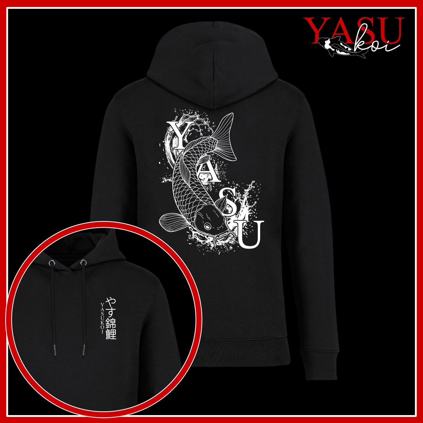 Yasu Waves Organic Cotton Hoodie