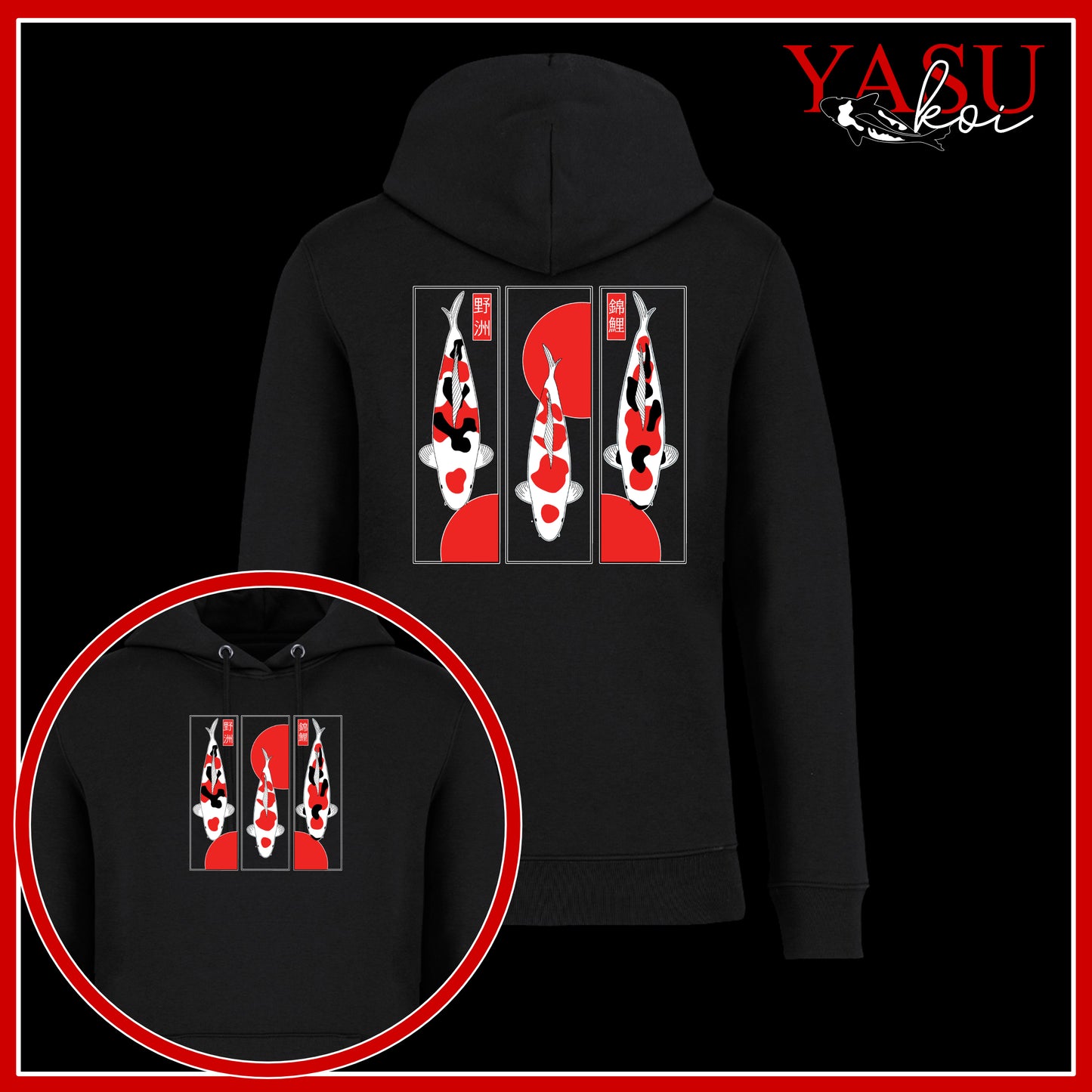 Go Sanke - The Big Three! Organic Cotton Hoodie