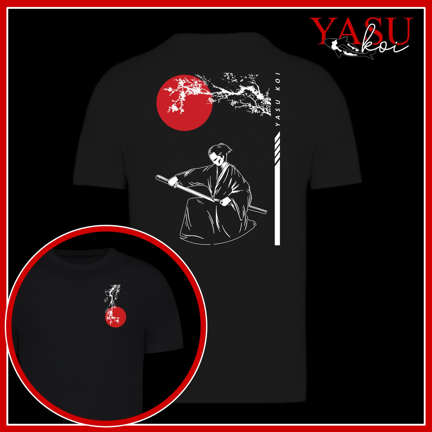 Kneeling Samurai Organic Cotton T-Shirt