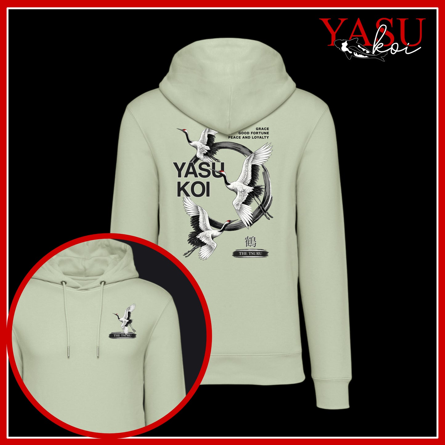 Tsuru Organic Cotton Hoodie