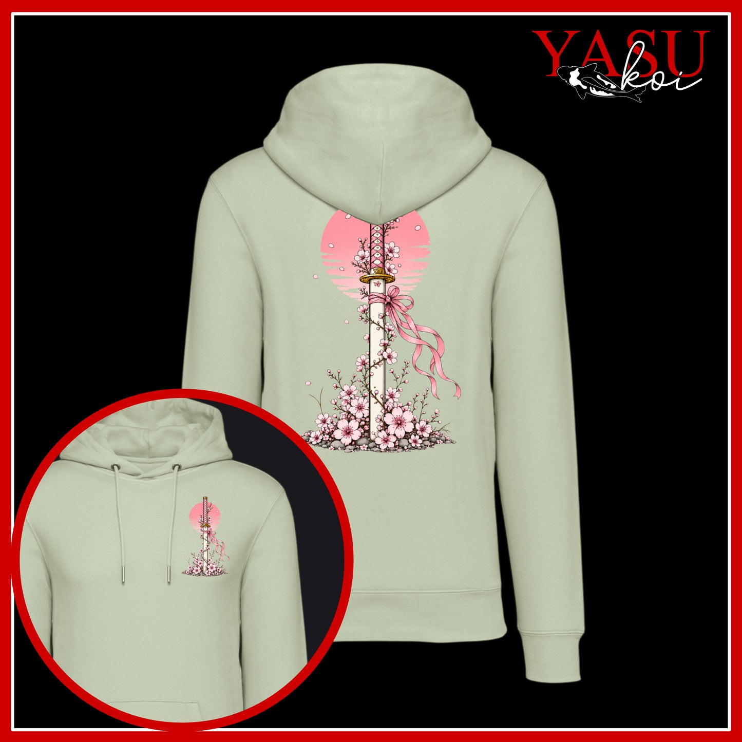 Sakura's Edge Organic Cotton Hoodie