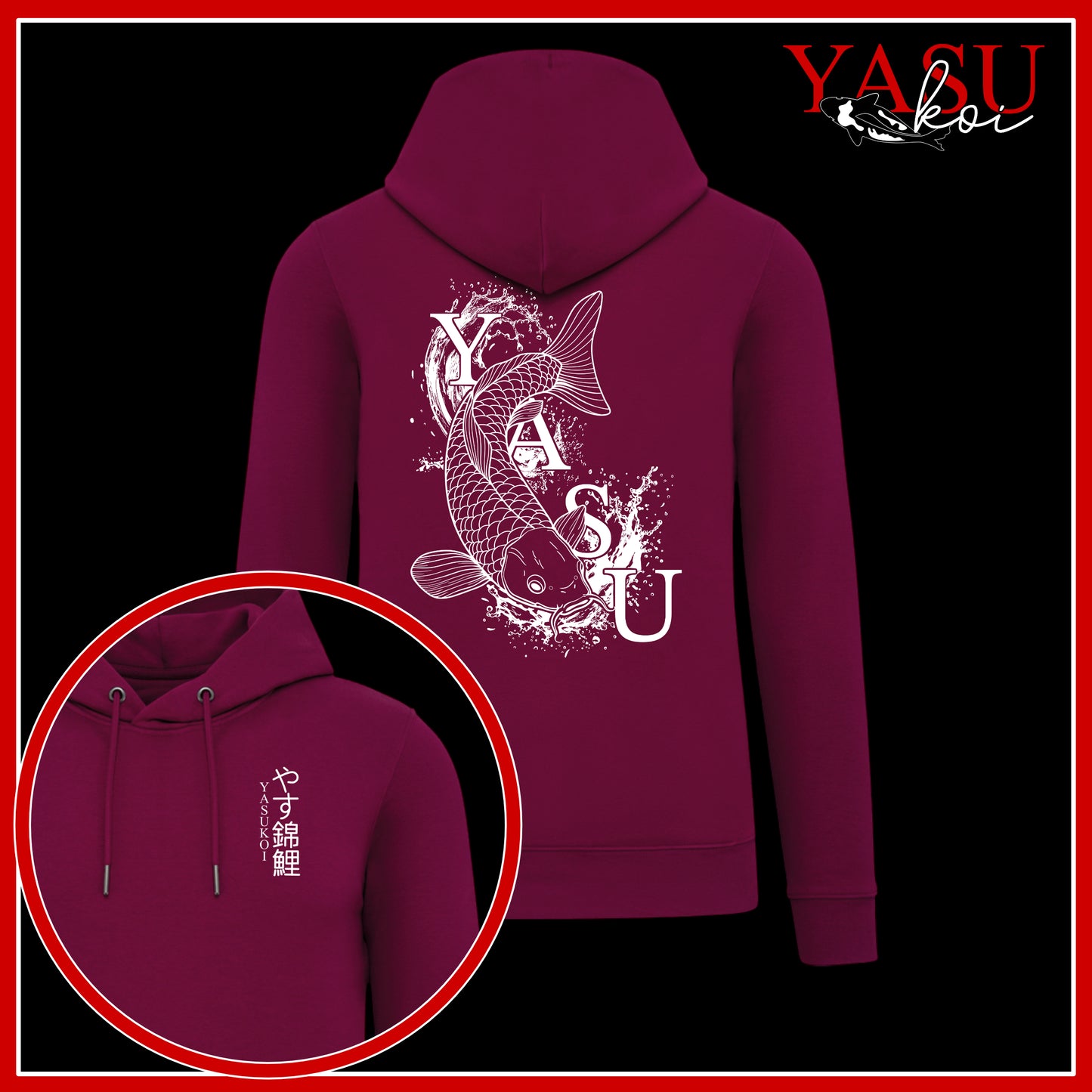 Yasu Waves Organic Cotton Hoodie