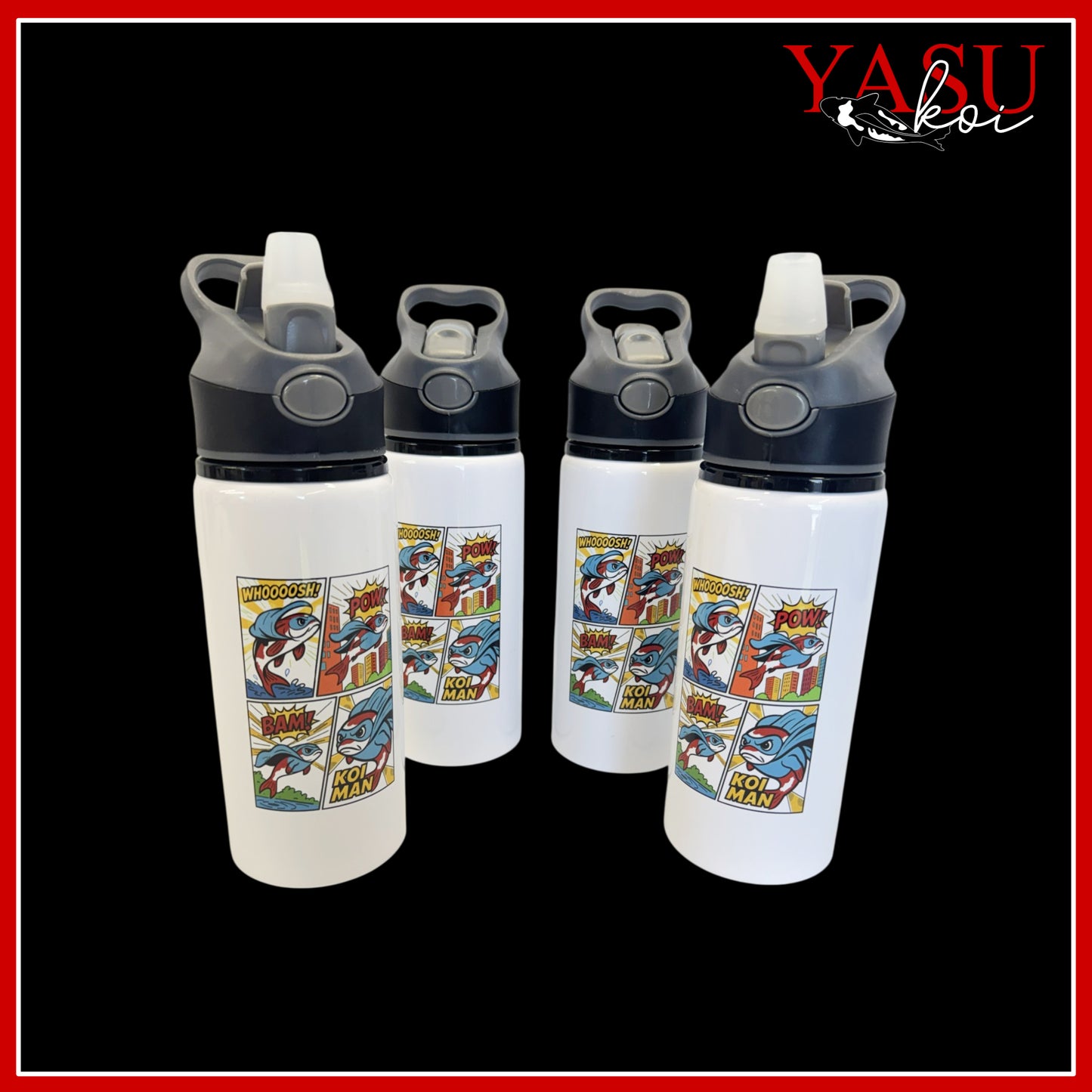 Kids Comic Koi 600ml Flask