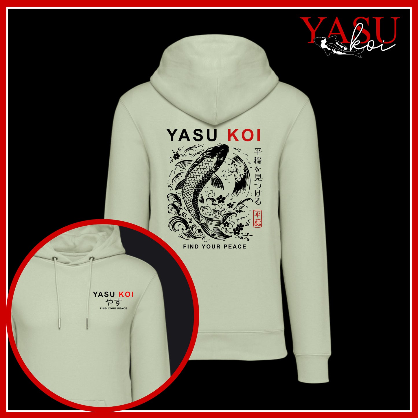 Find Your Peace Organic Cotton Hoodie