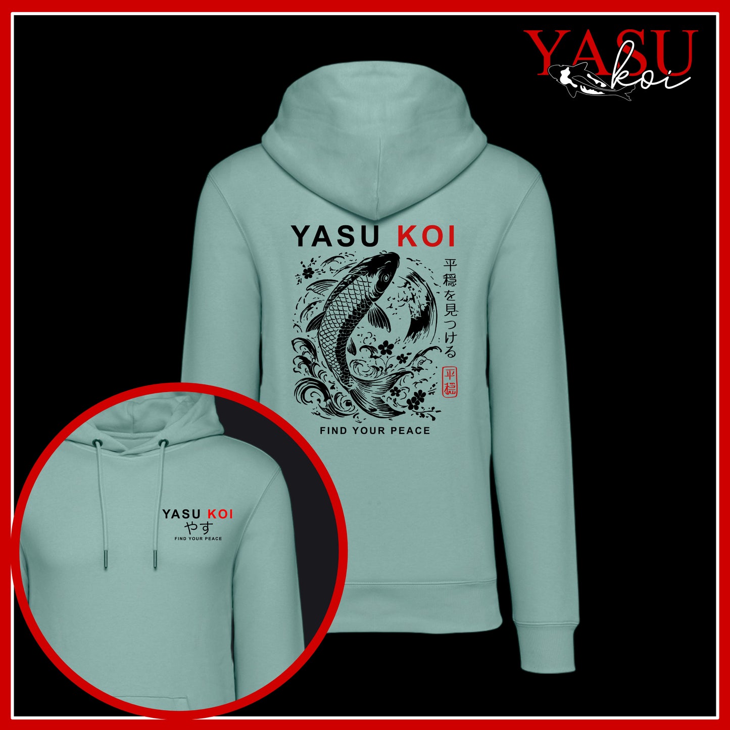 Find Your Peace Organic Cotton Hoodie