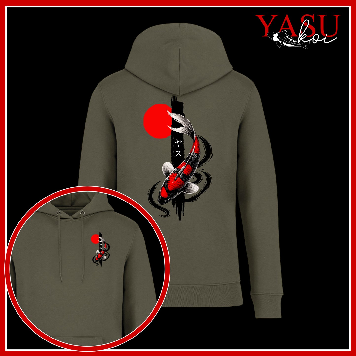 Goshiki Brush Organic Cotton Hoodie