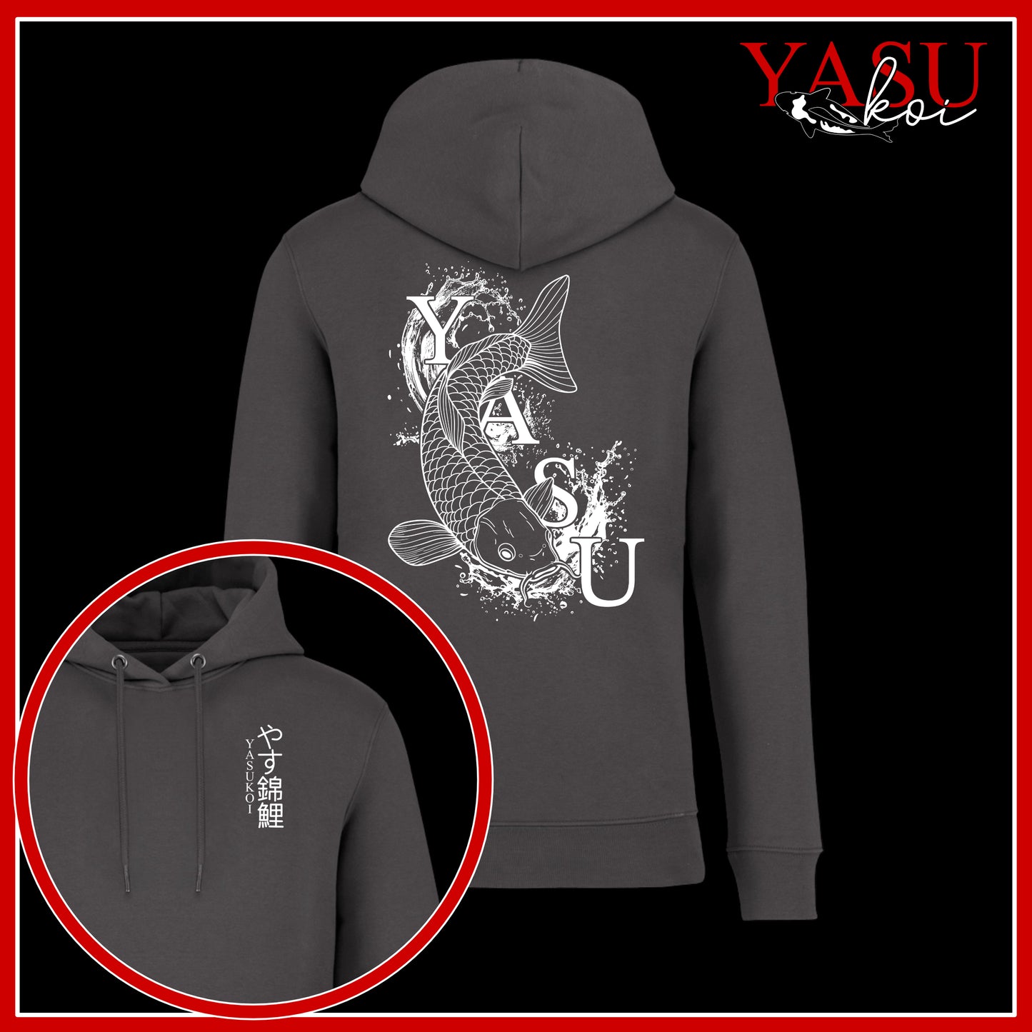 Yasu Waves Organic Cotton Hoodie
