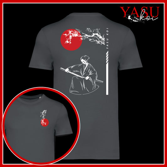 Kneeling Samurai Organic Cotton T-Shirt