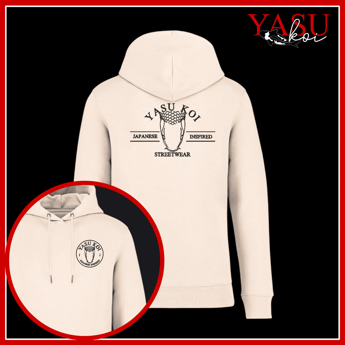 Yasu Nishikigoi Organic Cotton Hoodie
