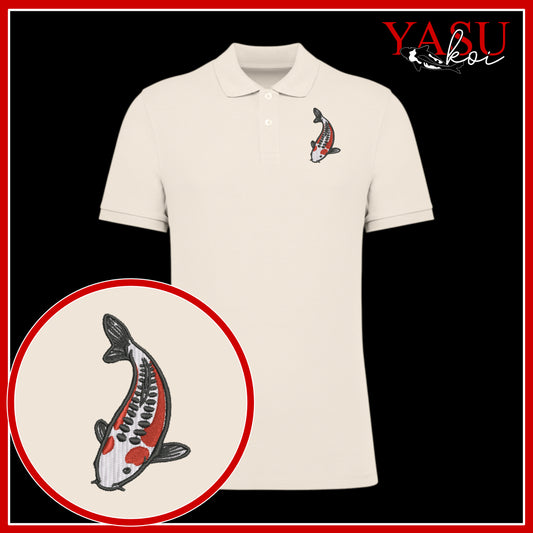 Shusui 'Koroko' Embroidered Organic Polo Shirt