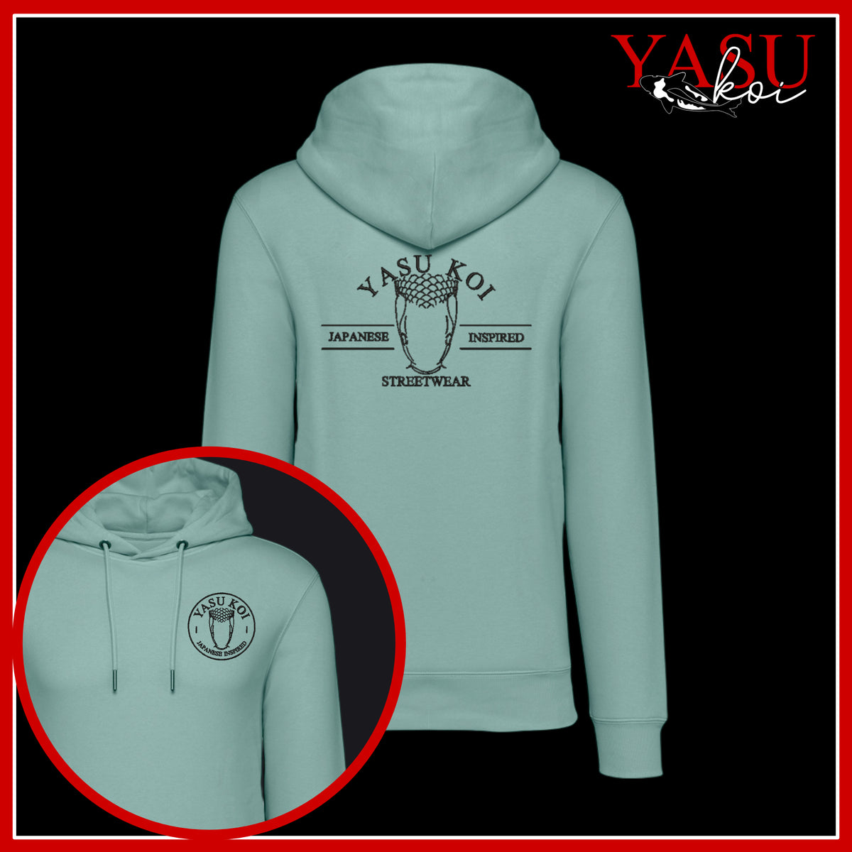 Yasu Nishikigoi Organic Cotton Hoodie