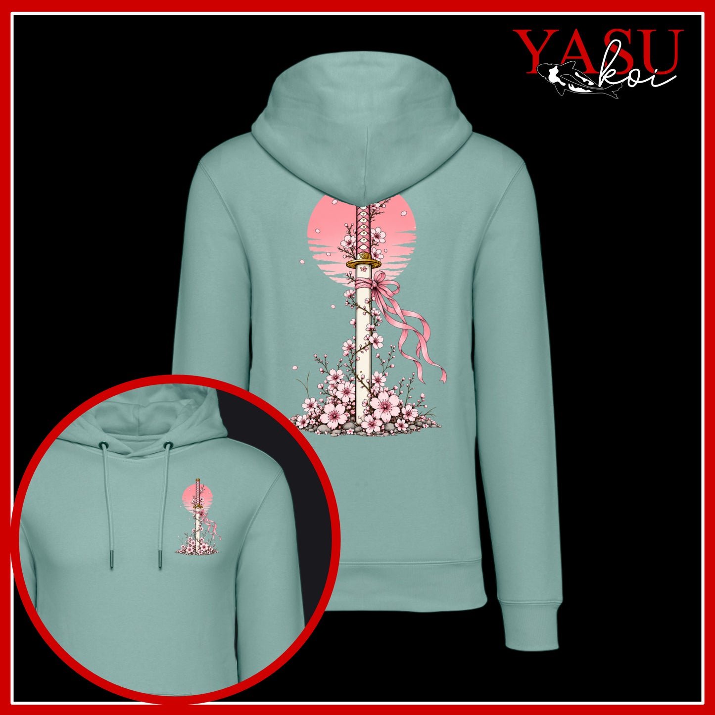 Sakura's Edge Organic Cotton Hoodie