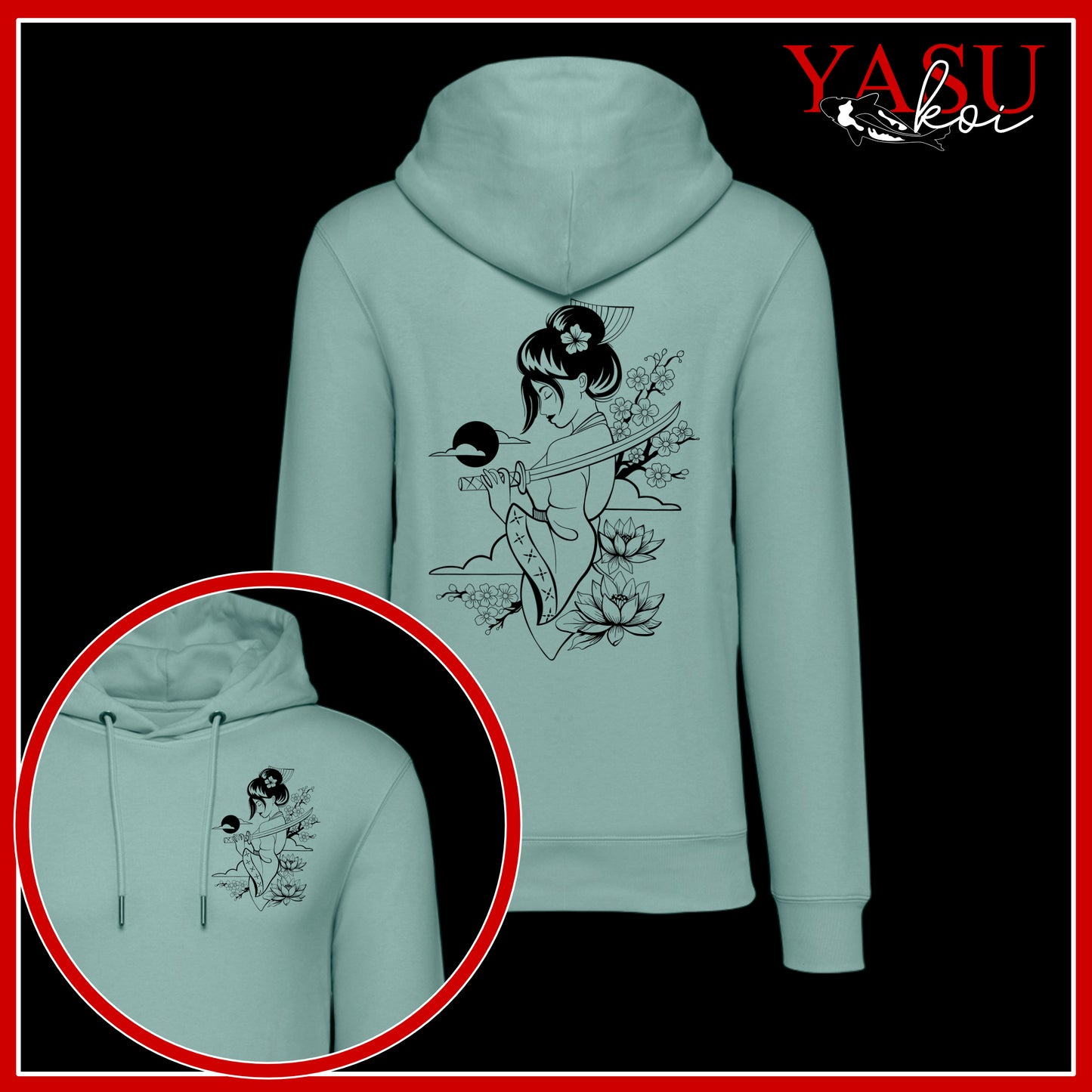 Onna-Bugeisha Organic Cotton Hoodie