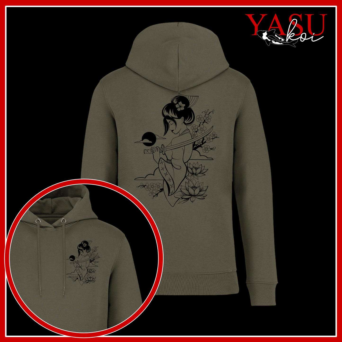 Onna-Bugeisha Organic Cotton Hoodie