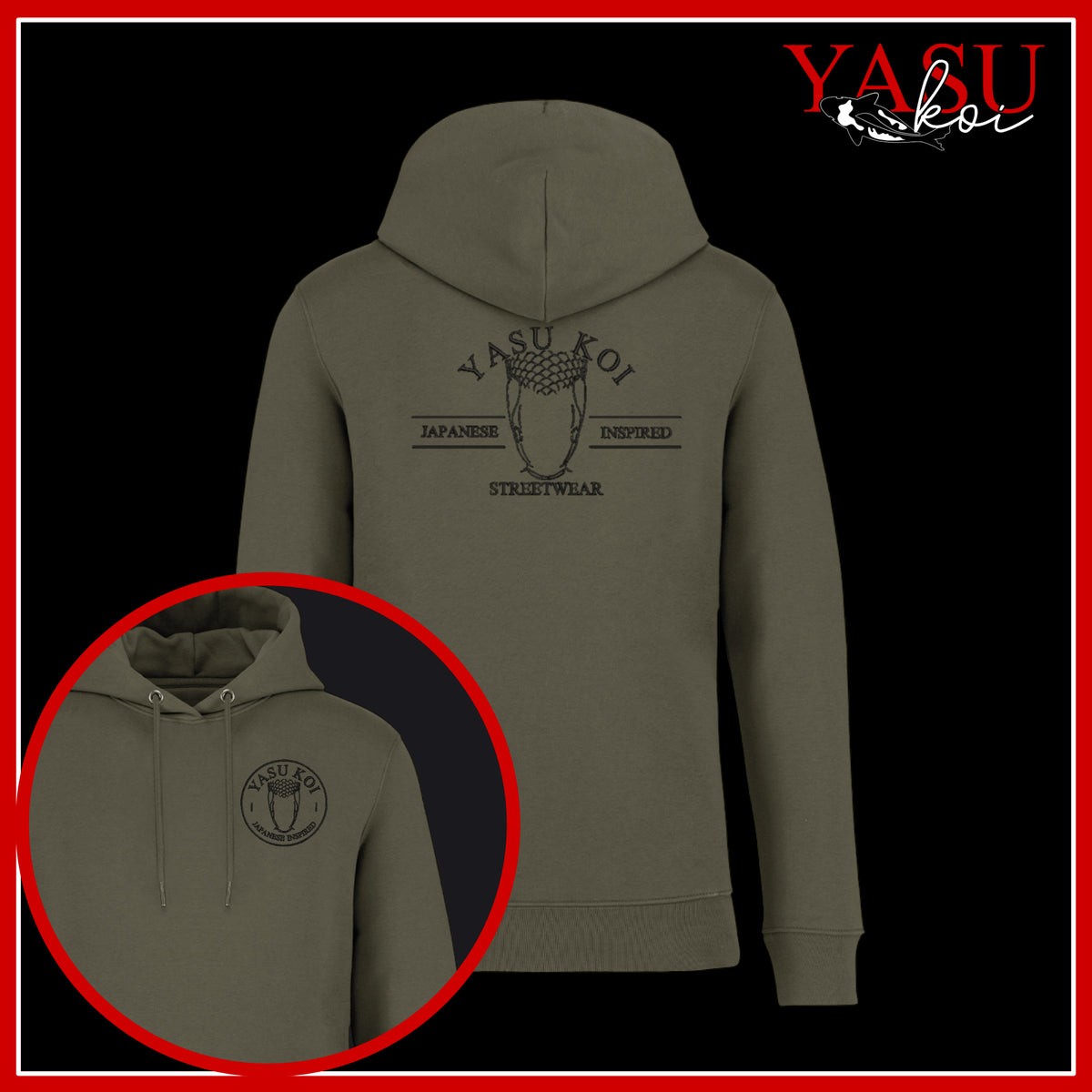 Yasu Nishikigoi Organic Cotton Hoodie