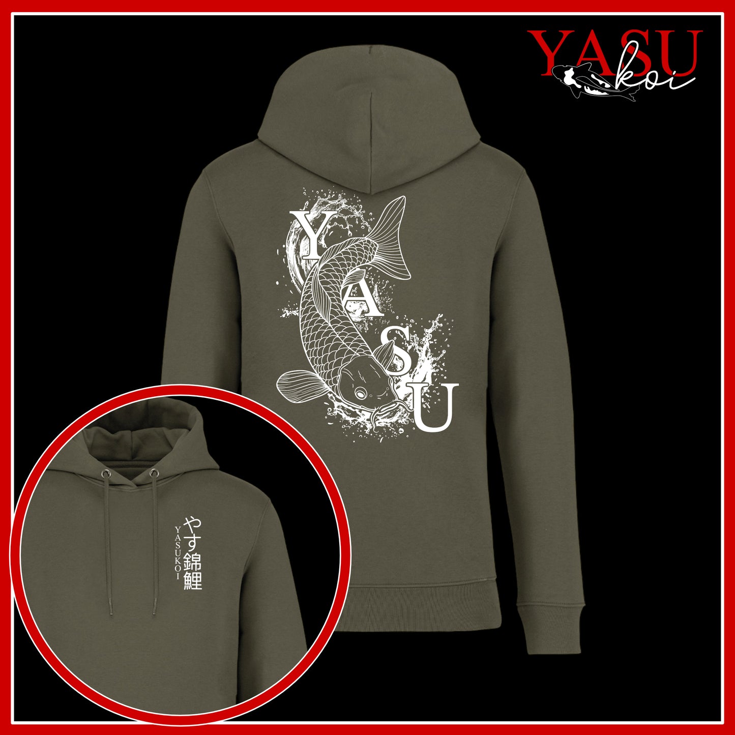 Yasu Waves Organic Cotton Hoodie