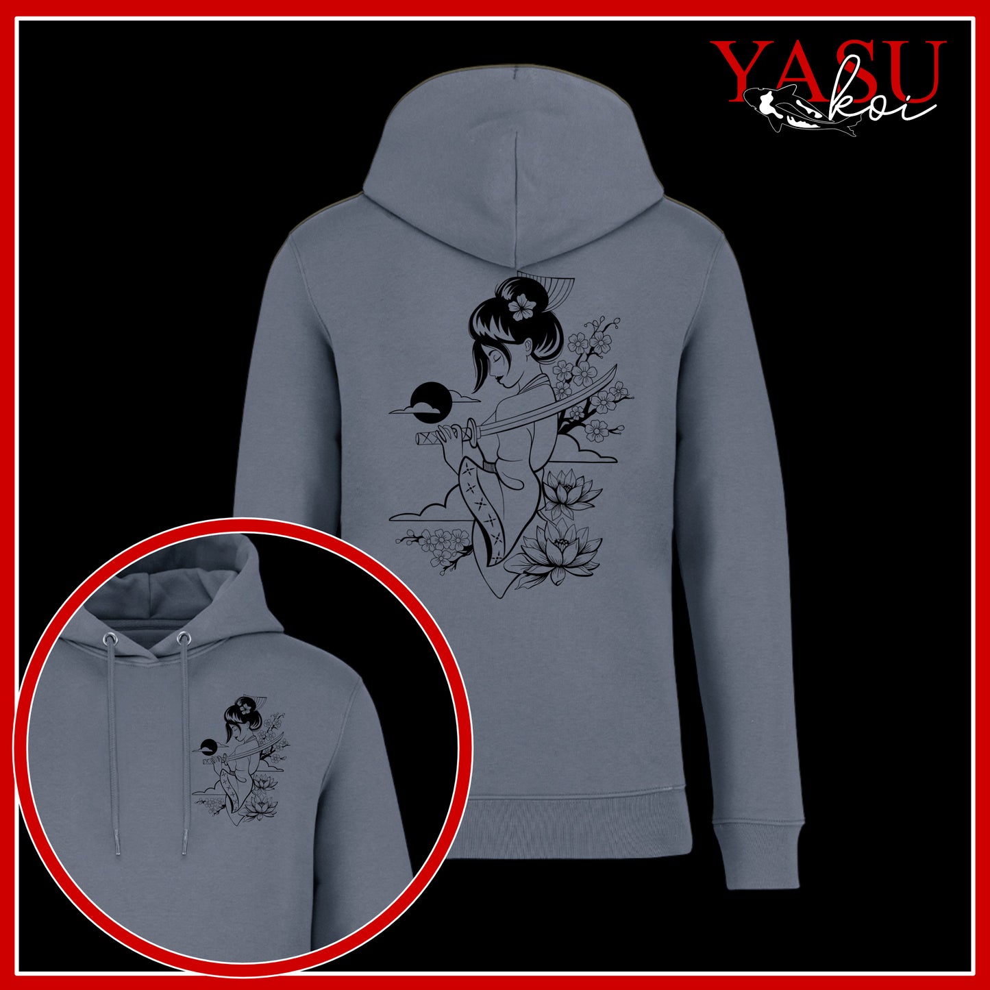 Onna-Bugeisha Organic Cotton Hoodie