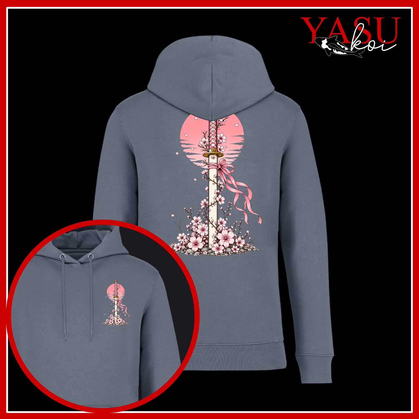 Sakura's Edge Organic Cotton Hoodie