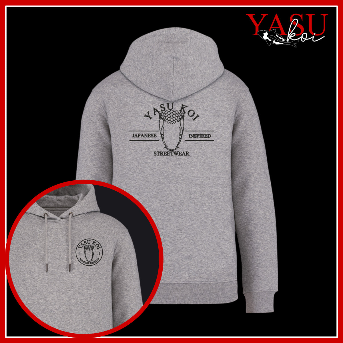 Yasu Nishikigoi Organic Cotton Hoodie