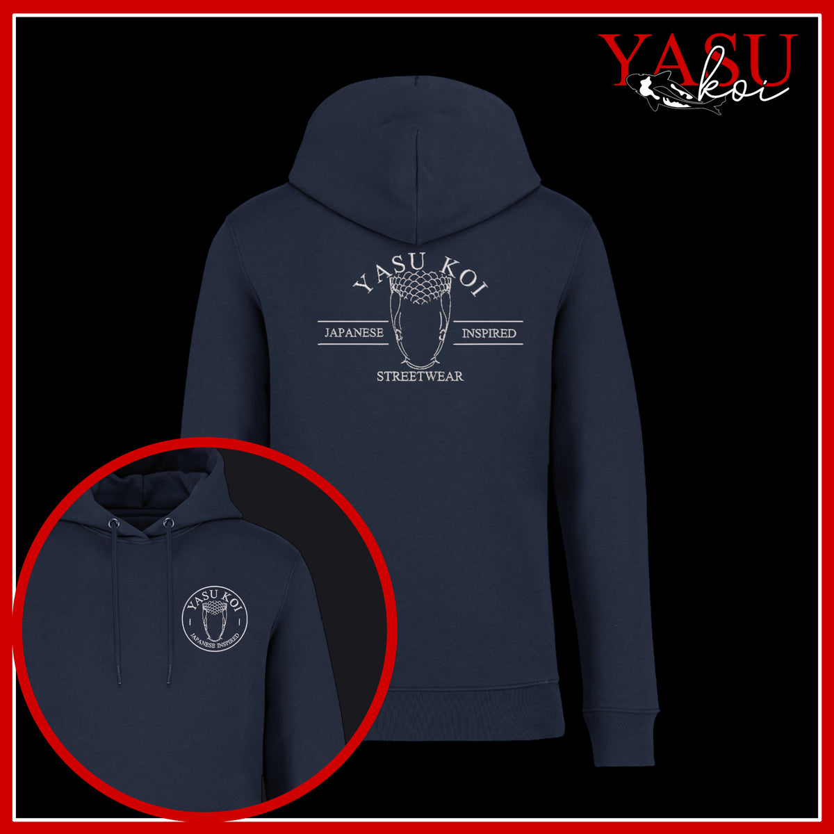 Yasu Nishikigoi Organic Cotton Hoodie