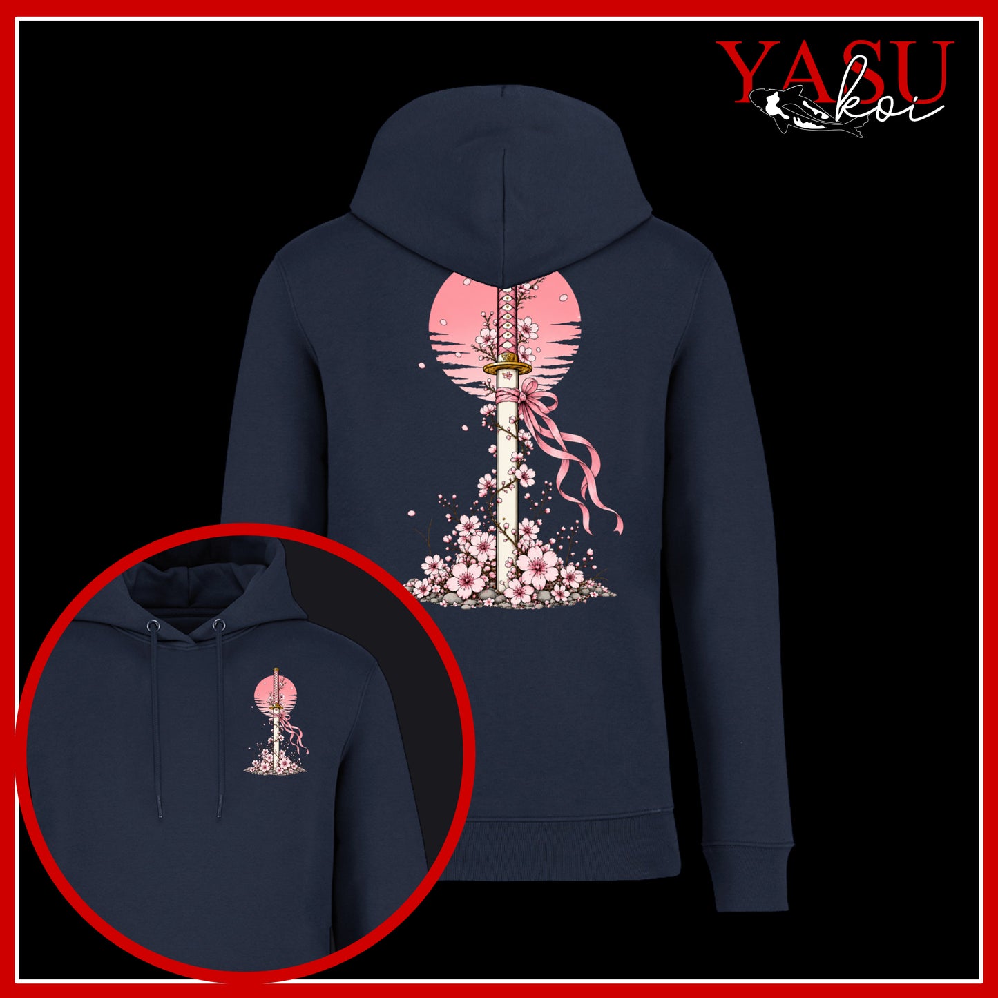 Sakura's Edge Organic Cotton Hoodie