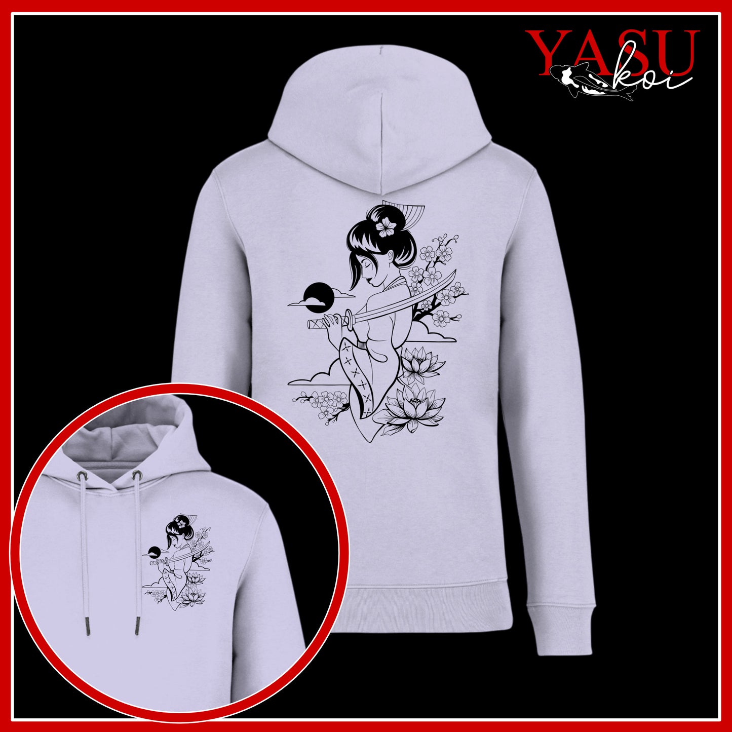 Onna-Bugeisha Organic Cotton Hoodie