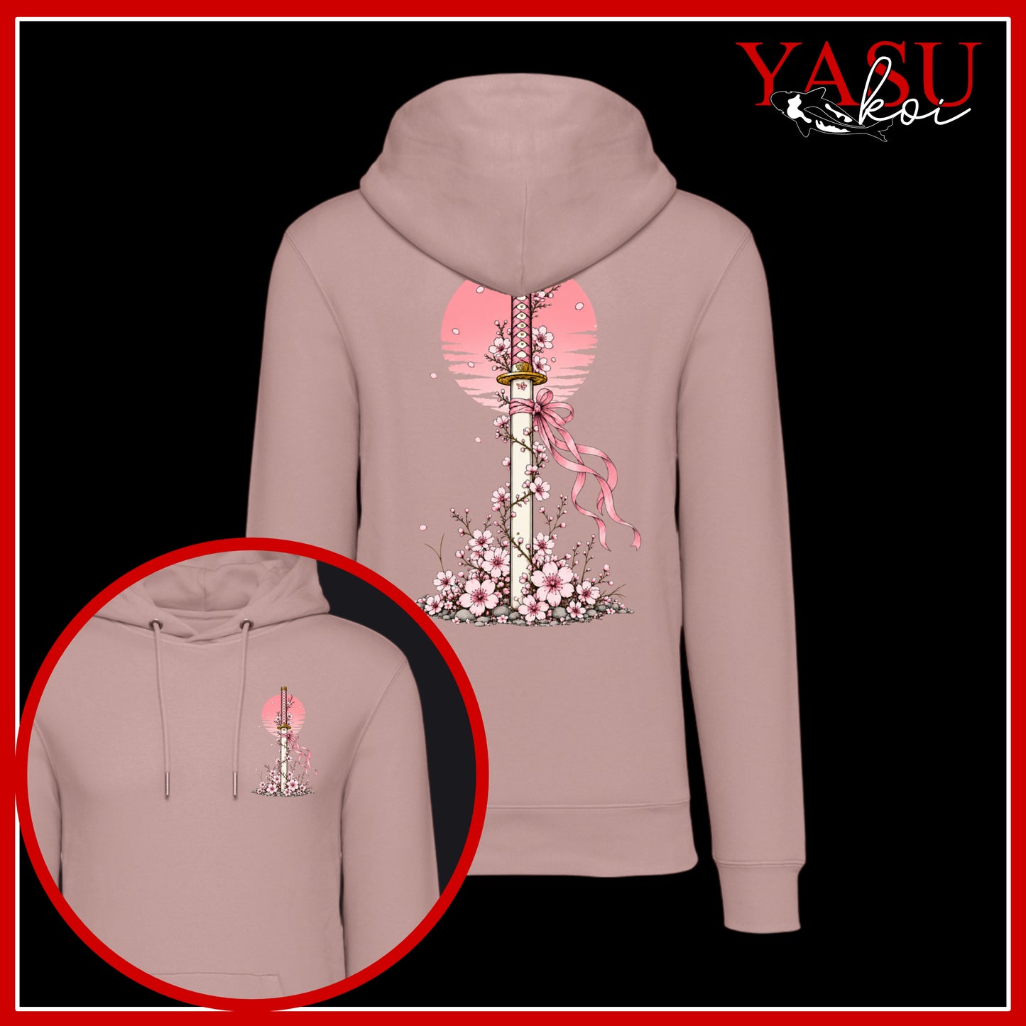 Sakura's Edge Organic Cotton Hoodie