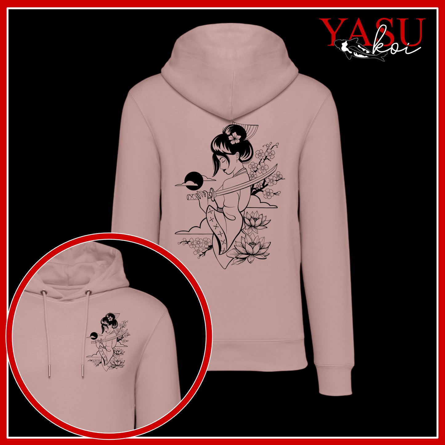 Onna-Bugeisha Organic Cotton Hoodie