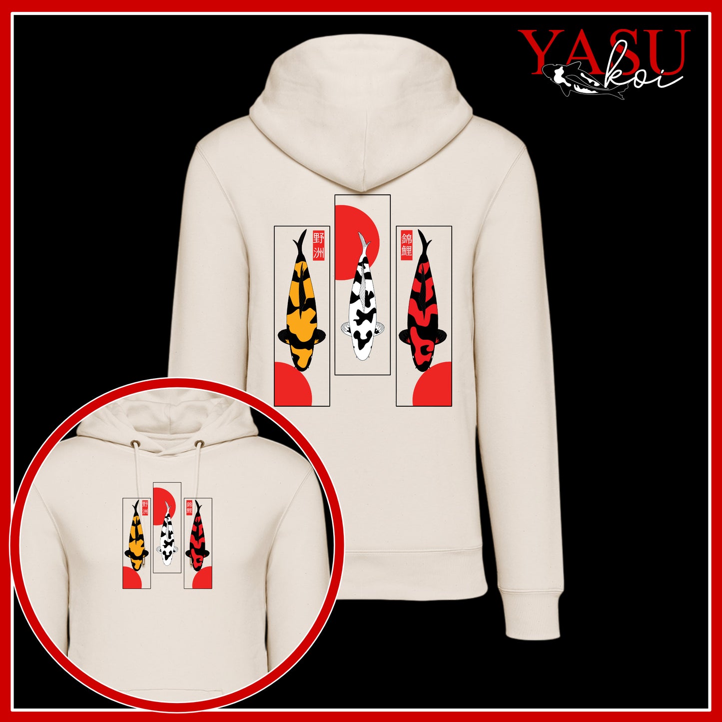 Utsuri Trio Organic Cotton Hoodie