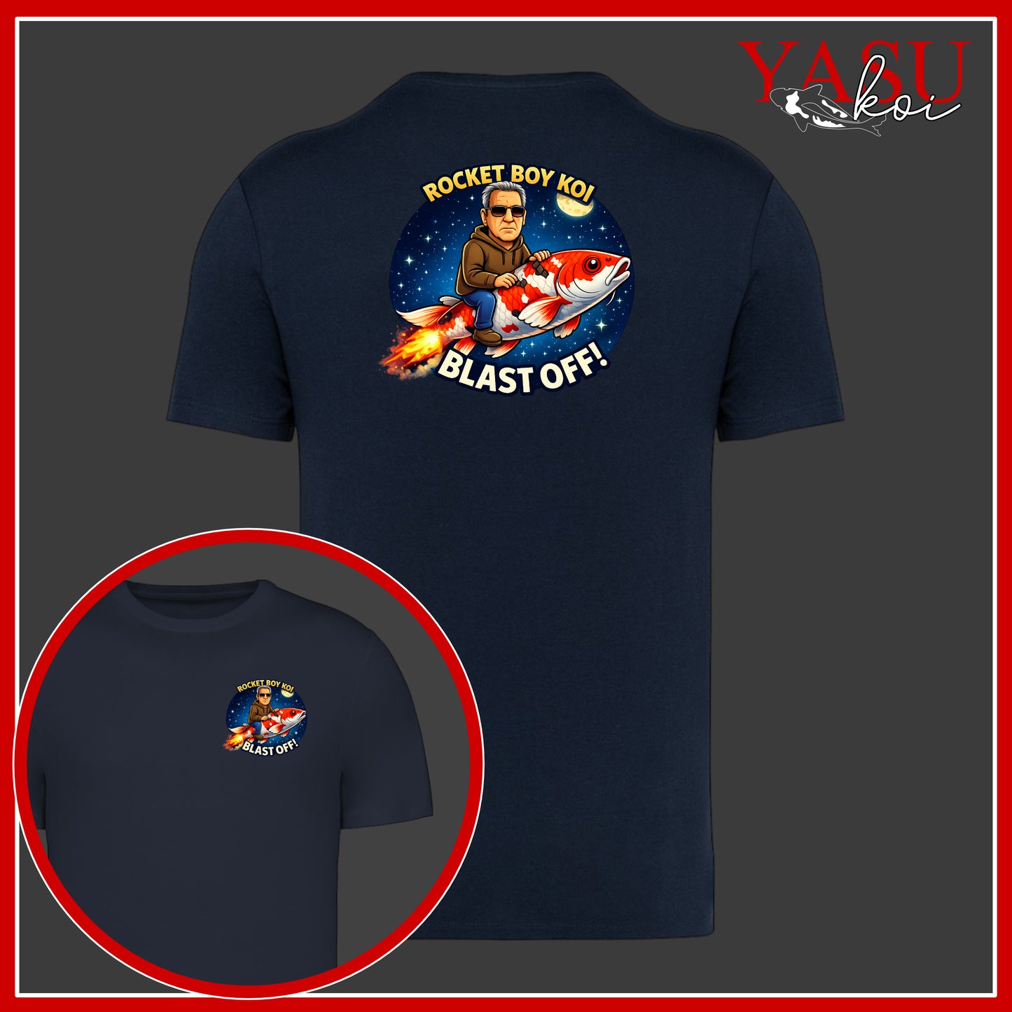 Rocket Boy Koi Organic Cotton T-Shirt