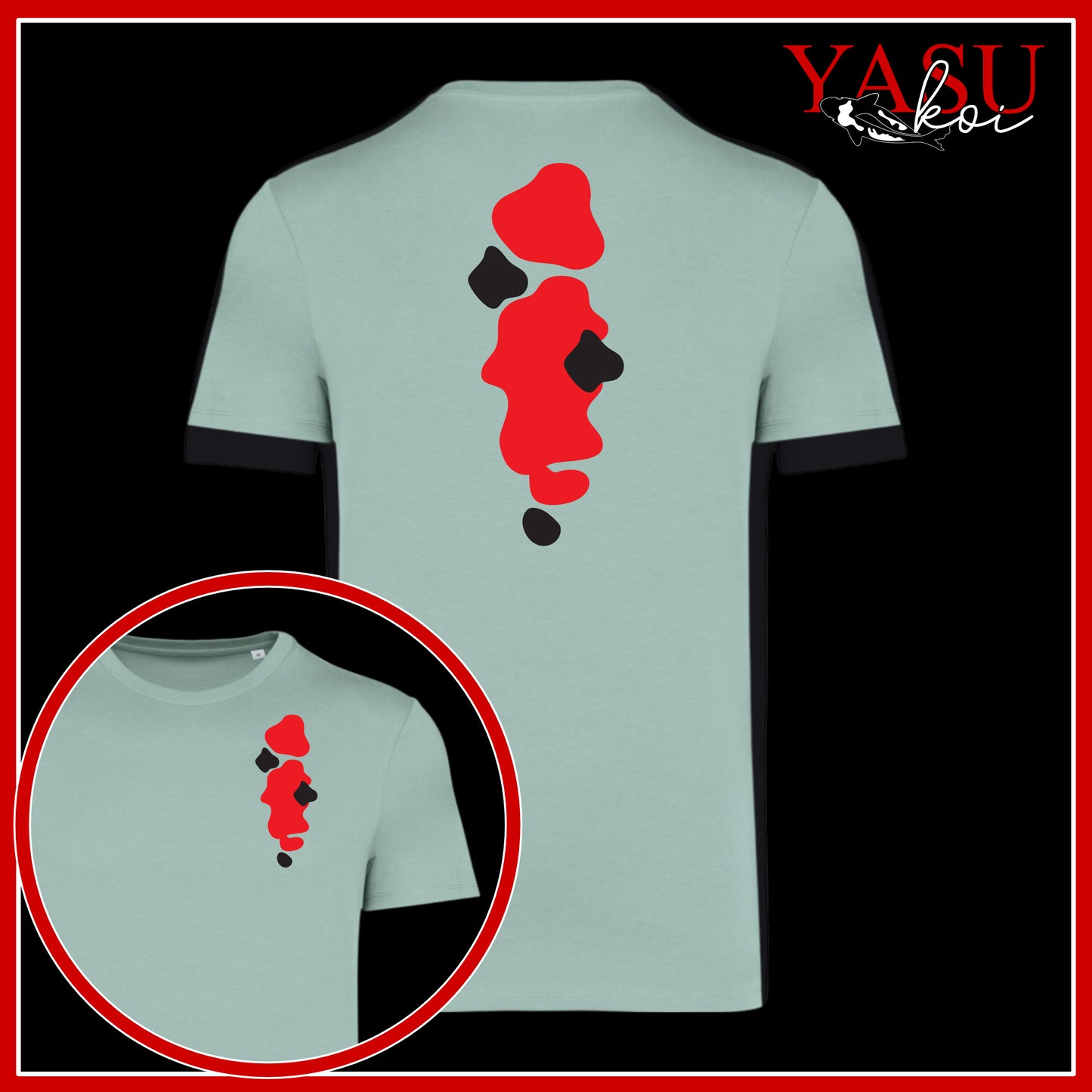 A "Splash" Of A Sanke Printed Organic T-shirt