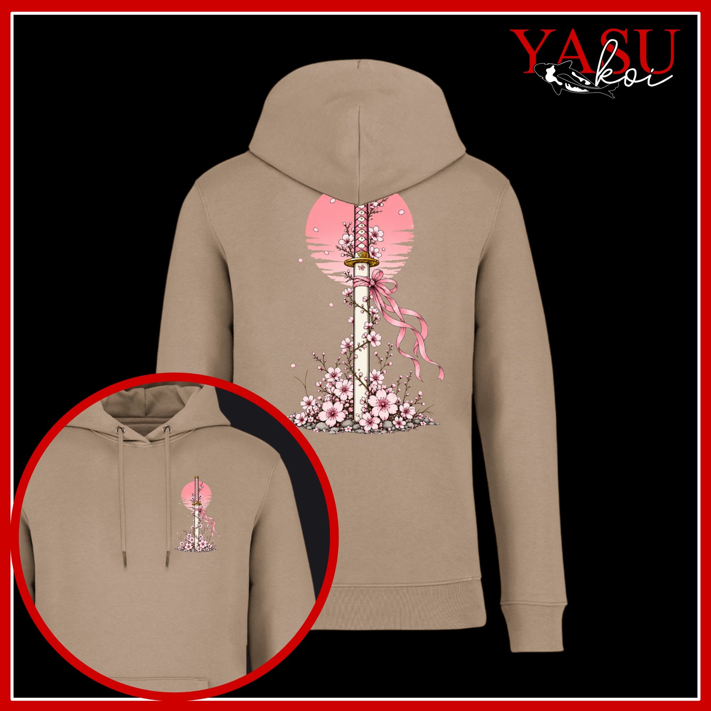 Sakura's Edge Organic Cotton Hoodie