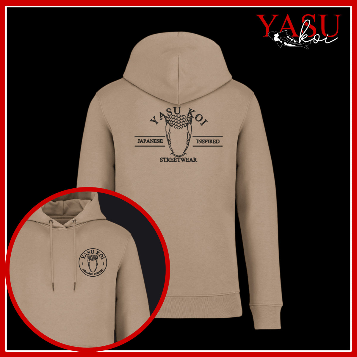 Yasu Nishikigoi Organic Cotton Hoodie