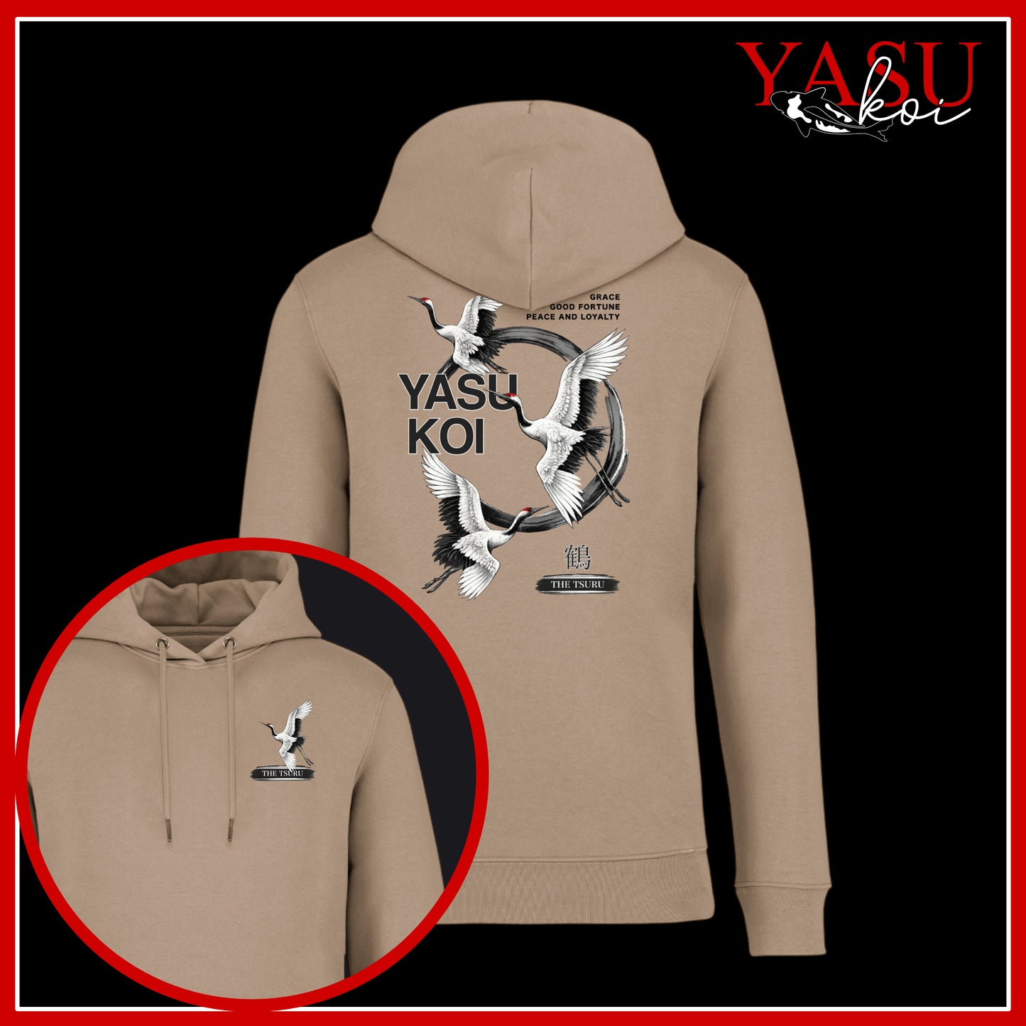 Tsuru Organic Cotton Hoodie